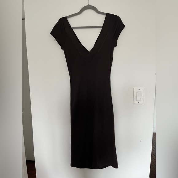 Diane Von Furstenberg Dresses & Skirts - DIANE VON FURSTENBERG — Vintage Wool Midi Dress (Brown) — Size 8